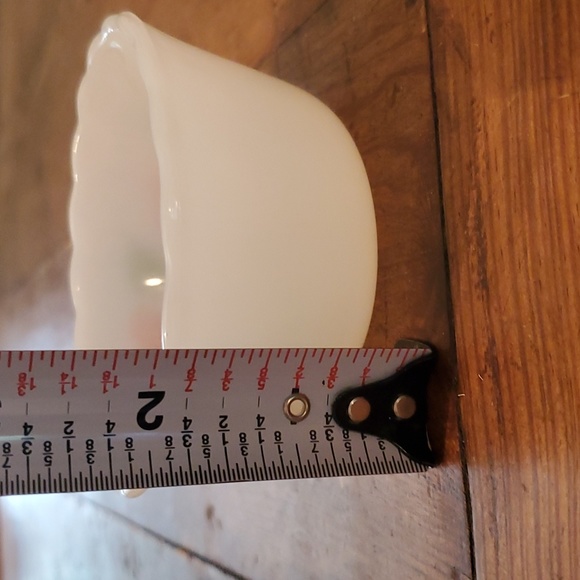 Fire King peach blossom glass custard bowl cup - Picture 4 of 8